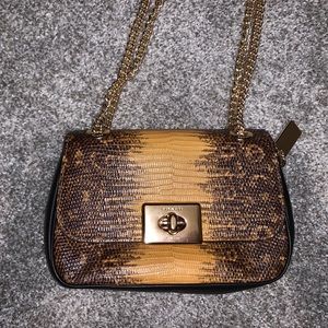 Lizard print coach crossbody